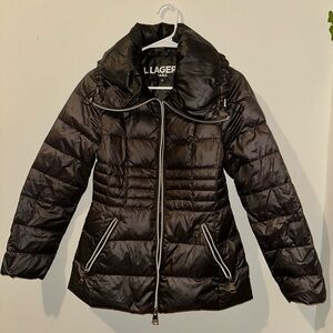 Karl Lagerfeld Dark Gray Women's Lightweight Puffer Jacket